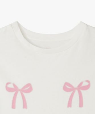 TWIN RIBBON T－SHIRTS WHITE | GBH
