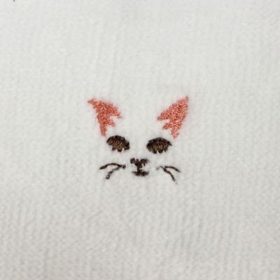 ＜ハイドロ銀チタン＞刺繍入りガーゼマスク　ふつうサイズ（１枚入）