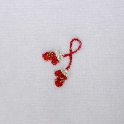 ＜ハイドロ銀チタン＞刺繍入りガーゼマスク　ふつうサイズ（１枚入）