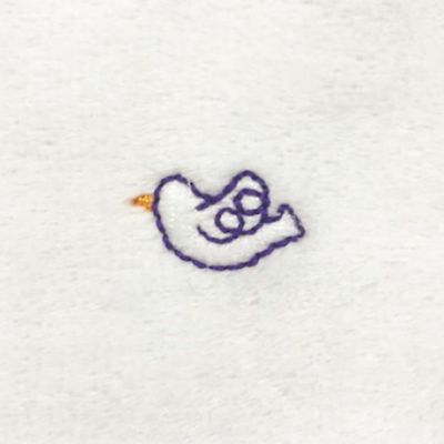 ＜ハイドロ銀チタン＞刺繍入りガーゼマスク　ふつうサイズ（１枚入）