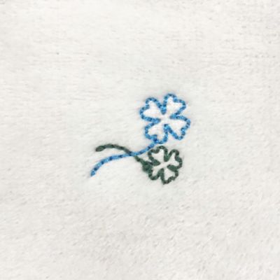 ＜三越伊勢丹/公式＞ タオル美術館/タオルビジュツカン 刺繍入りガーゼマスク 子どもサイズ クローバー 防災用品【三越伊勢丹/公式】