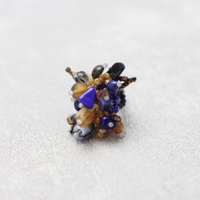 ＜Necklace-necklace＞Ｉ－１７　アクセサリーキット　ミルフルールリング　Ｓｕｎｓｅｔ