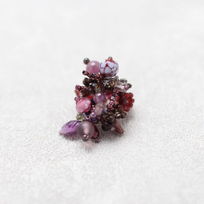 ＜Necklace-necklace＞Ｉ－１９　アクセサリーキット　ミルフルールリング　Ｂｅｒｒｙ