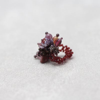 Ｉ－１９　アクセサリーキット　ミルフルールリング　Ｂｅｒｒｙ