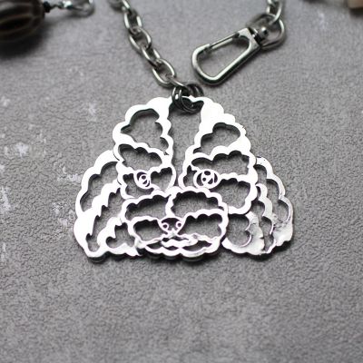 Ｉ－２０　バッグチャーム　ＤＯＧ　トイプードル　Ｓｉｌｖｅｒ