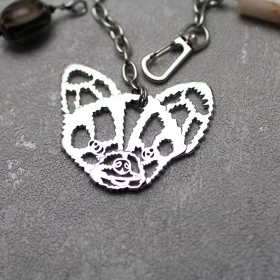 Ｉ－２２　バッグチャーム　ＤＯＧ　チワワ　Ｓｉｌｖｅｒ
