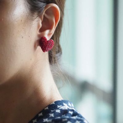 Ｐｅｔｉｔ　ｃｏｅｕｒ　ハートピアス（左耳用）