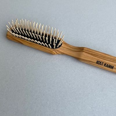 ＫＯＳＴ　ＫＡＭＭ　オリーブウッド　スレンダーシェイプ　ウッドピン　ヘアブラシ