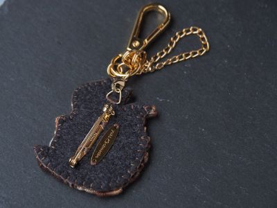 【キジ】ビーズ刺繍ブローチバッグチャーム リスの刺繍ブローチ／バッグチャーム | yuki choucho/ユキ