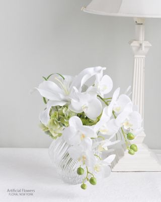 ＜FLORAL NEW YORK＞カサブランカと胡蝶蘭のウォーターアレンジメント