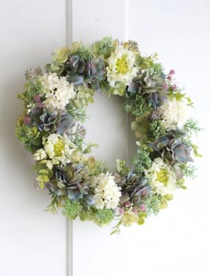 【ワークショップ予約／伊勢丹新宿店】涼しげな紫陽花とスカビオサのリースワークショップ６月６日（金）午前１１時～午後２時