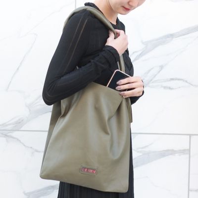 シープスキン トートバッグ Airy＿Green Field | andu