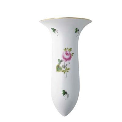 注目の商品 三越伊勢丹 公式 Herend ヘレンド ウィーンの薔薇 シンプル ウォールベース 花瓶 かいこみ