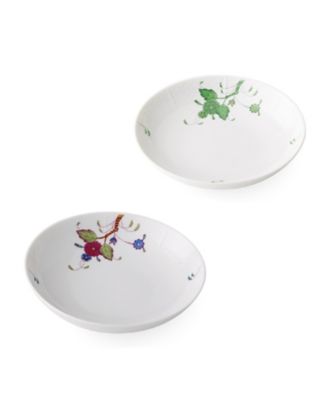 ヘレンド　エスキス　グリーン＆フラワー　ボウル　M 飯碗2個セット　T.774 専用です【ヘレンド】エスキス グリーン&フラワー ペアボウルセット