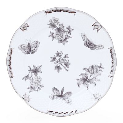 ＜Herend＞【受注生産】ヴィクトリア・グレー・プラチナ　ケーキプレート　【２０２７年１月下旬以降お届け】