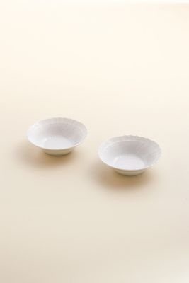 ＧＩＮＯＲＩ １７３５/ジノリ１７３５ ベッキオジノリホワイト　ペアフルーツソーサー