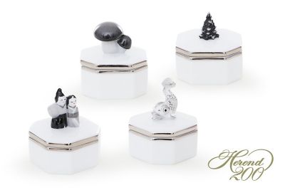 ＜Herend＞「四季の小筐」４点セット