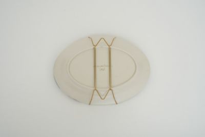 【新品】陶芸家 よしのちはる リム楕円皿 22cm 絵皿 個展購入 1点もの 新品】陶芸家 よしのちはる リム皿 22cm 絵皿 個展購入 1点もの