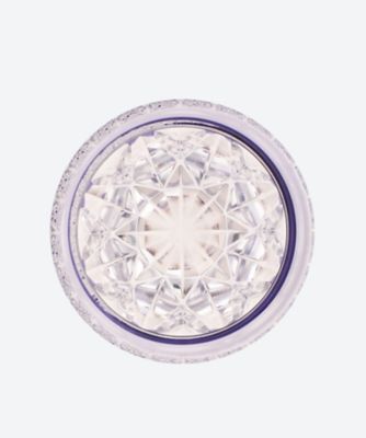 ロックグラス「水玉菊繋ぎ」　紫