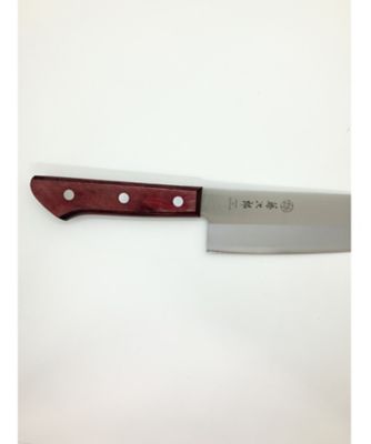 【越品】藤次郎　ＮＩＩＧＡＴＡ越品オリジナルパ三徳包丁　赤ハンドル