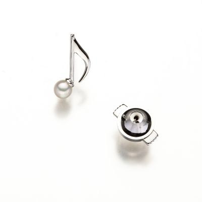Amazon | ［enyapearl］アコヤ真珠 ピンブローチ 葉っぱ