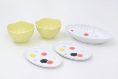 ＜深川製磁＞７１２９【年内届】２０２６やわらぎ水玉セット【福袋】