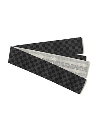 角帯＿市松　ブラック