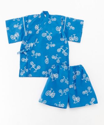 ＜かぐや姫＞子供甚平　自転車　１００・１２０