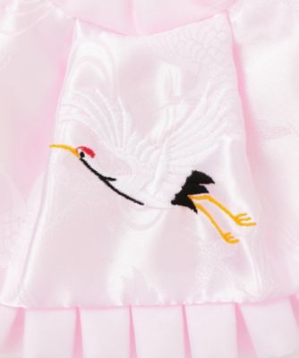 お宮参り小物セット　桃　ポリエステル