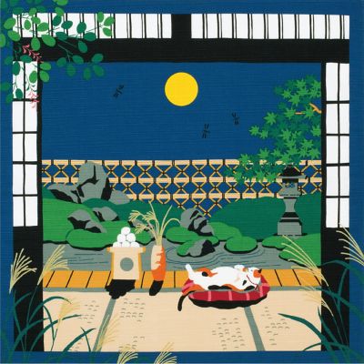 ＜さんび＞風呂敷　三毛猫みけの夢日記　７～１２月　５０