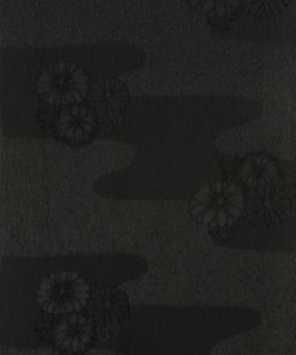喪服用帯揚げ　１１０３１流水菊・１１０３２向かい雲にかすみ