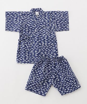 戸田屋商店/トダヤショウテン 子ども甚平 小魚 90・100・110・120