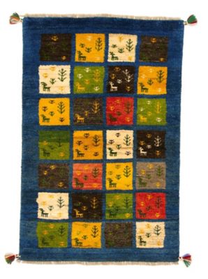 ＜千代田ラグス＞ペルシャギャッベ　「パネルガーデン」