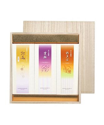 ＜松栄堂＞京線香　ミニローソク詰め合わせ　桐箱セット