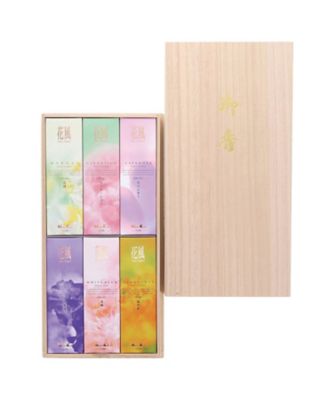 ＜日本香堂＞線香　花風　桐箱　六種入　２７４８７