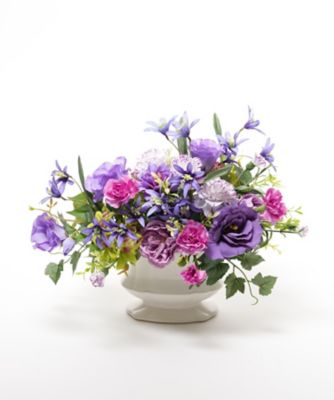 ＜ＭＨＢ＞母の日やギフトに向くアーティフィシャルフラワーアレンジメント「マダムパープル」