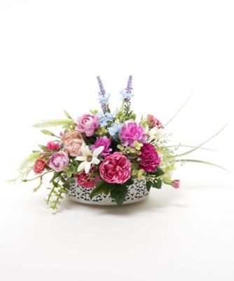 ＜ＭＨＢ＞母の日やギフトに向くアーティフィシャルフラワーアレンジメント「ナチュラルフラワーズ」