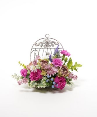 ＜ＭＨＢ＞母の日やギフトに向くアーティフィシャルフラワーアレンジメント「アンティークベリーガーデン」