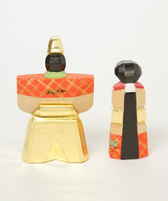 送料無料】奈良一刀彫 鐵山作 立雛4．5号（三越） | 鐵山/テツザン