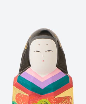 送料無料】奈良一刀彫 義山作 立雛6号（三越） | 義山/ギザン | 三越