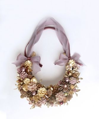 ＜Atelier Maison Deco＞Ａｔｅｌｉｅｒ　Ｇｒａｎｄ　シフォンリボンの蹄鉄飾り