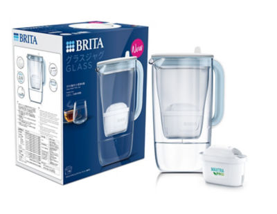 ＜BRITA＞【プレゼント付き】グラスジャグ　ライトブルー