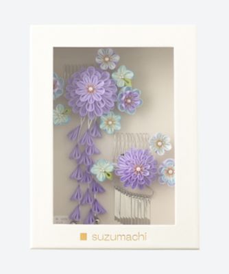 つまみ細工　七五三髪飾り　菊　コームセット
