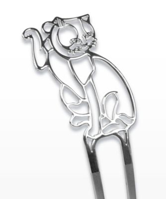 三代目板金屋/サンダイメバンキンヤ 浮世絵かんざし　猫　猫も食わない