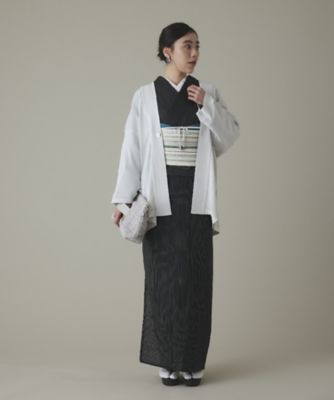 バックタック振り柄カーディガン