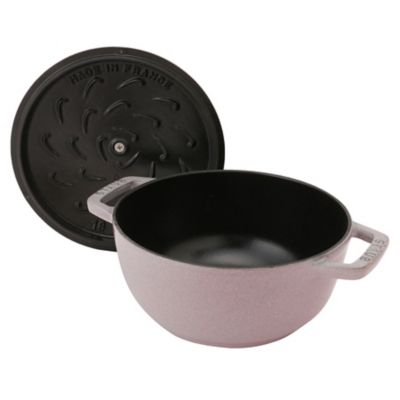 美品staub ストウブ ワナベM 18cm シフォンローズwa-nabe