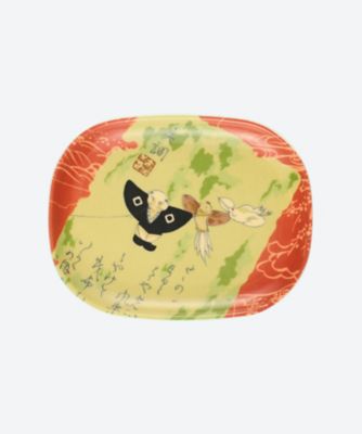 きものトレー　オーバル小皿（襦袢）