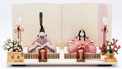 ＜金林真多呂＞【送料無料】【ＥＣＮｏ．Ｍ－３３】真多呂作　木目込親王飾りセット