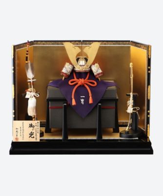 送料無料】【ECNo．M－44】 一冑作 1／3 極上 赤糸大鍬兜