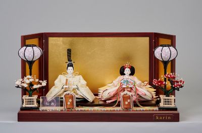 ＜小出松寿＞【送料無料】【三越カタログＮｏ．６】松寿作　衣裳着親王飾りセット